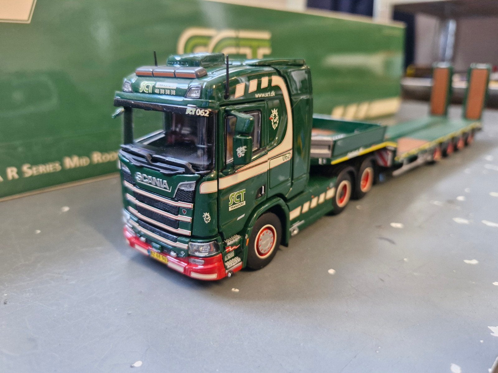 scania R 6x4 met nooteboom semi dieplader uitschuifbaar, Ophalen of Verzenden, Nieuw, Bus of Vrachtwagen, Overige merken