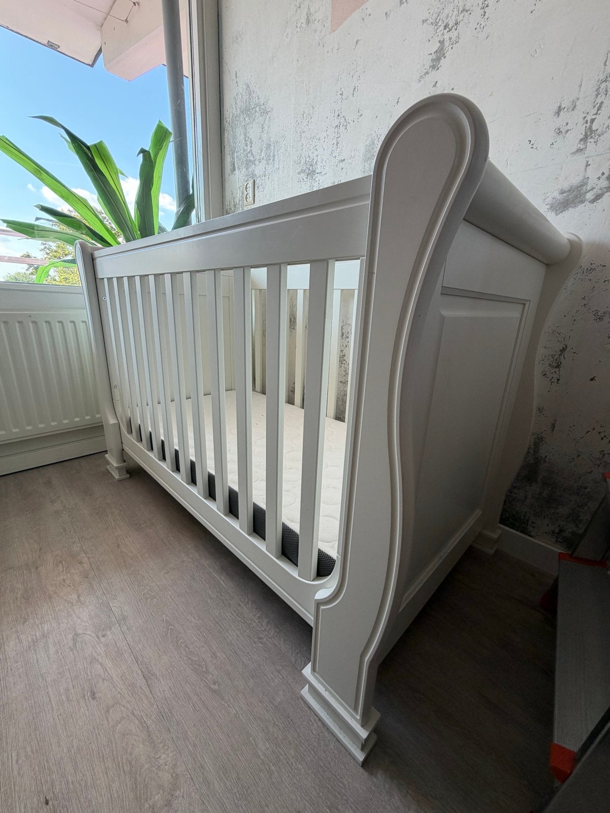 Kidsmill Louise de Philippe Ledikant 60x120 - Wit, Kinderen en Baby's, Babywiegjes en Ledikanten, Ophalen, Zo goed als nieuw, Ledikant