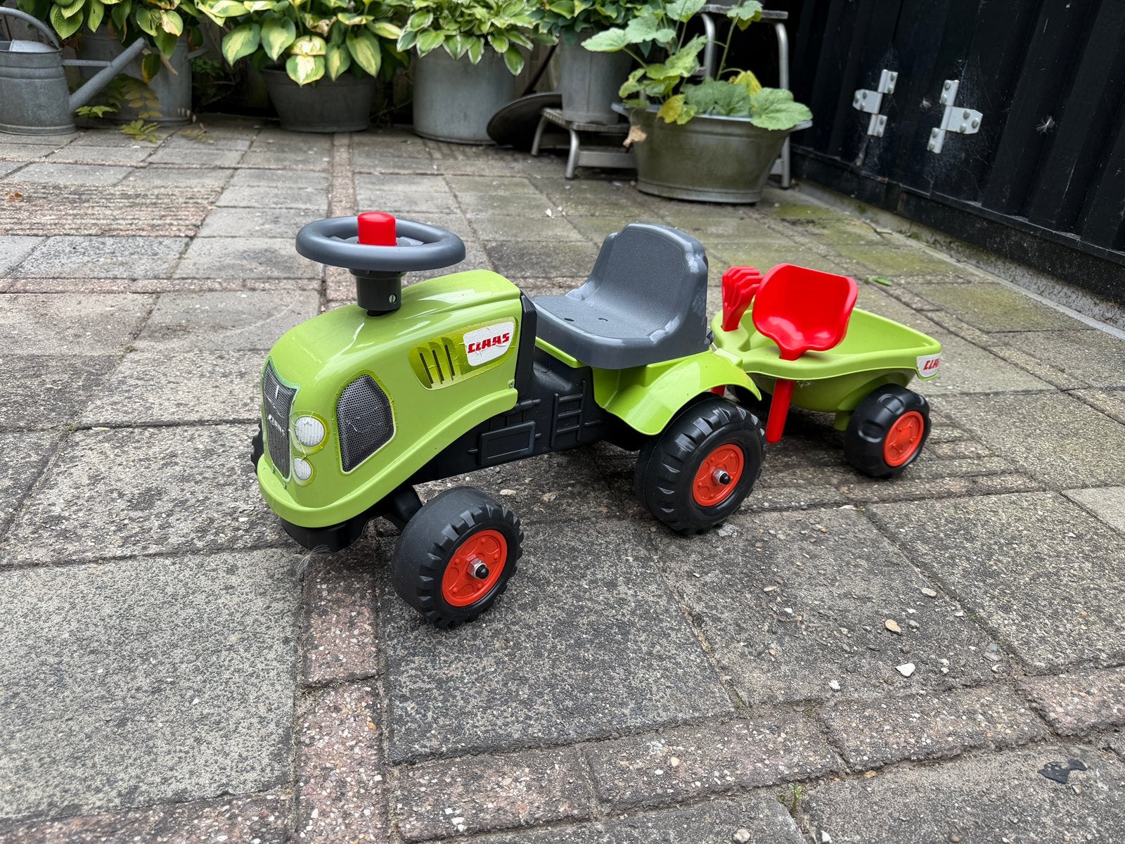 Kinder claas tractor met aanhanger, Ophalen, Zo goed als nieuw, Overige merken