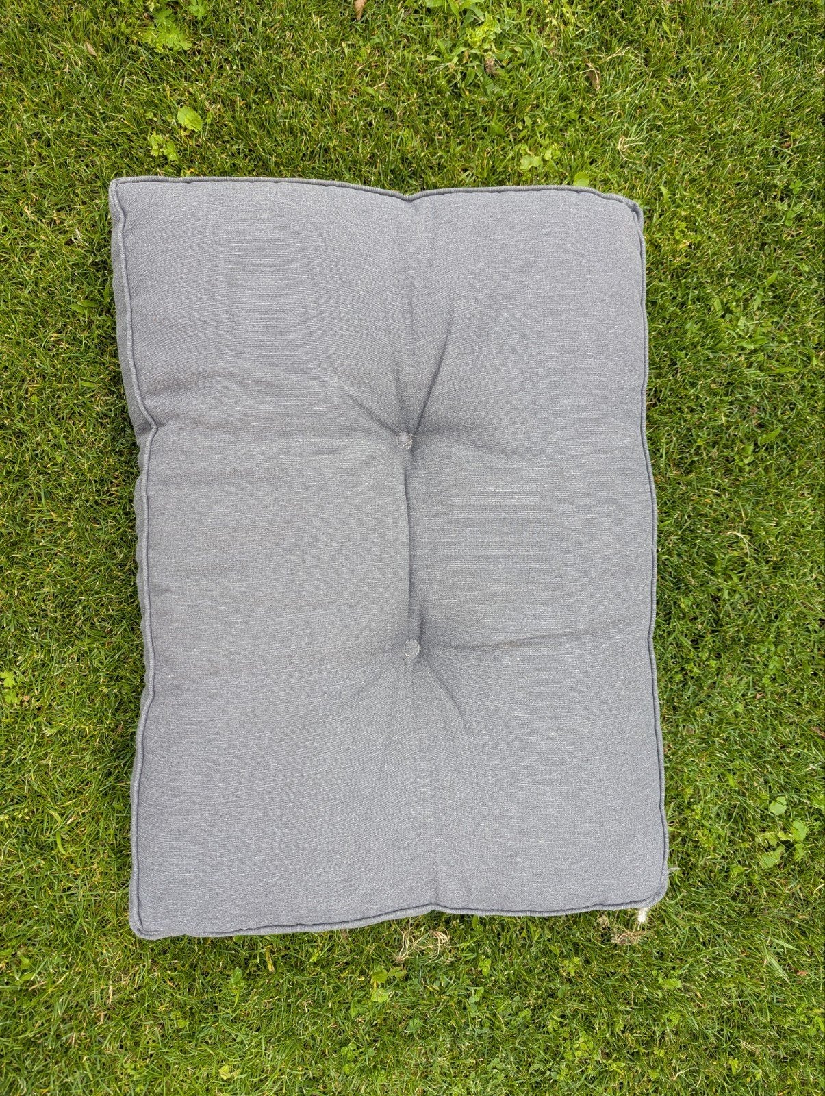 4x Loungekussens - Grijs - 60x43 cm, Huis en Inrichting, Ophalen, Gebruikt, Grijs, Loungekussen
