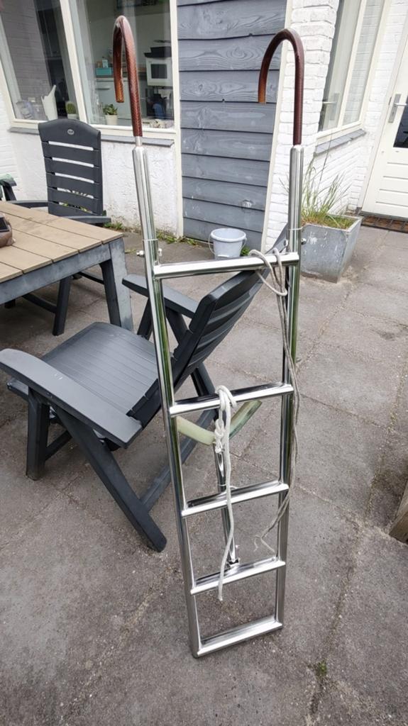 RVS Zwemtrap / Bootladder, Ophalen of Verzenden, Gebruikt, Overige typen