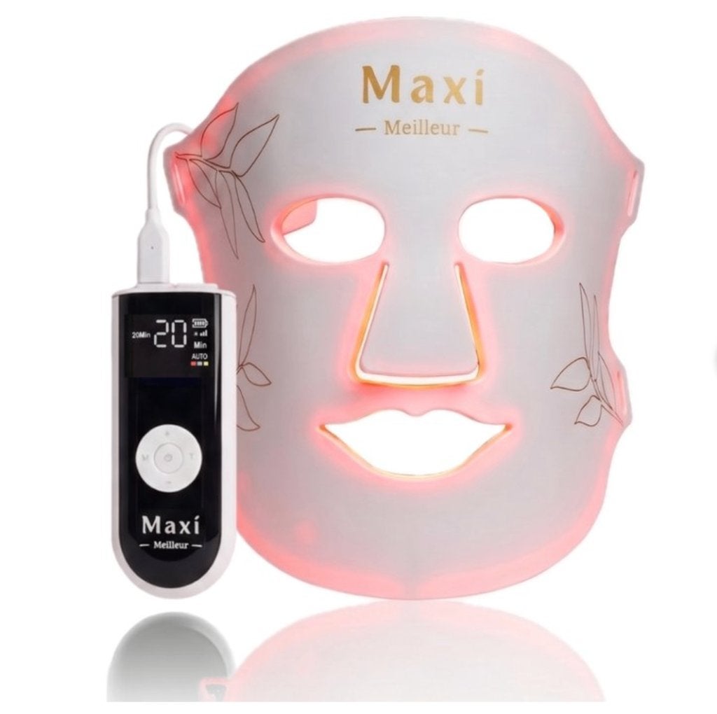 Maxi Meilleur LED Gezichtsmasker - Huidverjonging, Ophalen of Verzenden, Zo goed als nieuw, Gehele gezicht, Verzorging