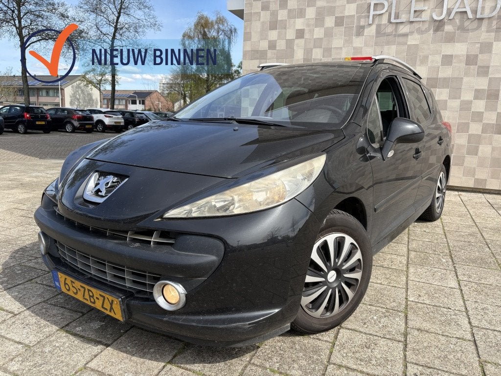 Peugeot 207 SW 1.6 VTi XS Pano Ecc Trekhaak (bj 2008), Voorwielaandrijving, Stof, Gebruikt, Zwart