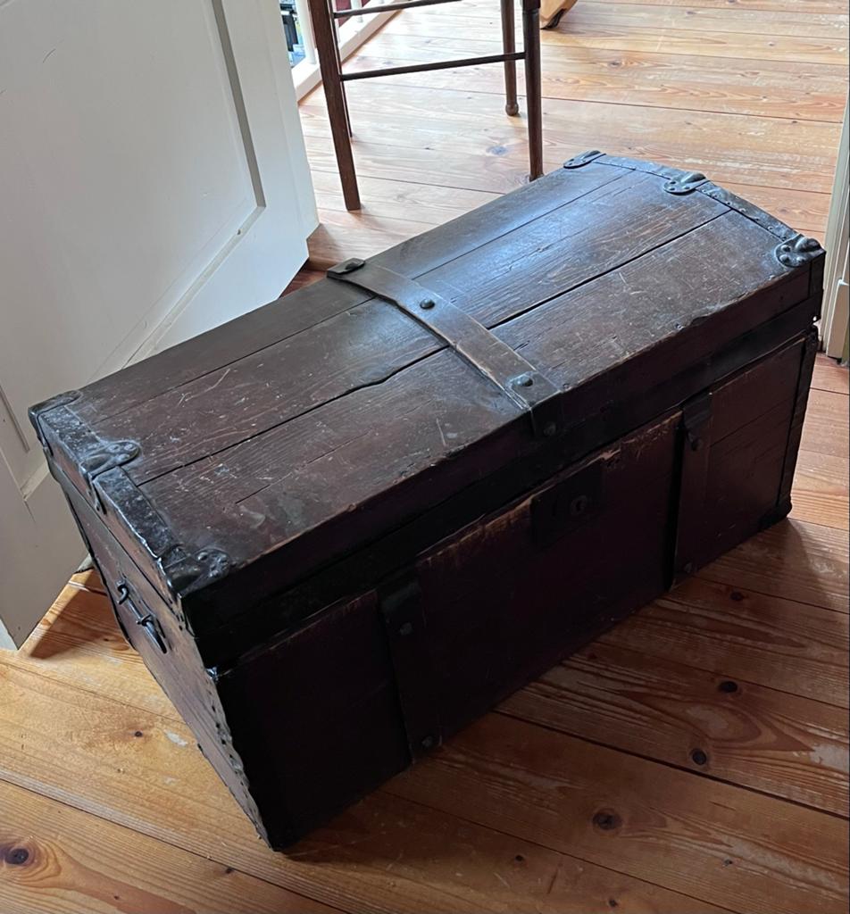 Antieke Schatkist / Opbergkist - 100x50x50 cm, Huis en Inrichting, Woonaccessoires | Kisten, Ophalen, Minder dan 50 cm, 100 tot 150 cm