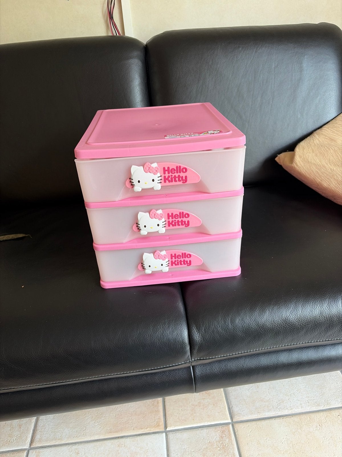 Hello Kitty Roze Ladeblokje met 3 Lades, Ophalen of Verzenden, Gebruikt