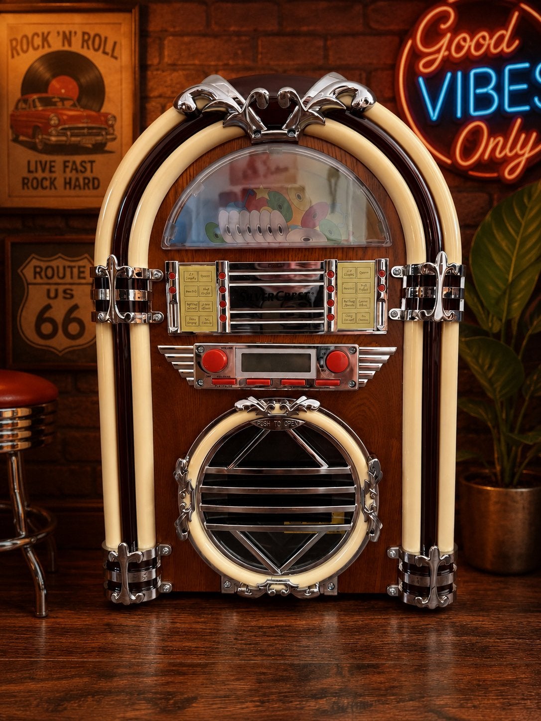 Leuke jukebox tafel model, Ophalen, Zo goed als nieuw, 1970 tot heden, Overige merken