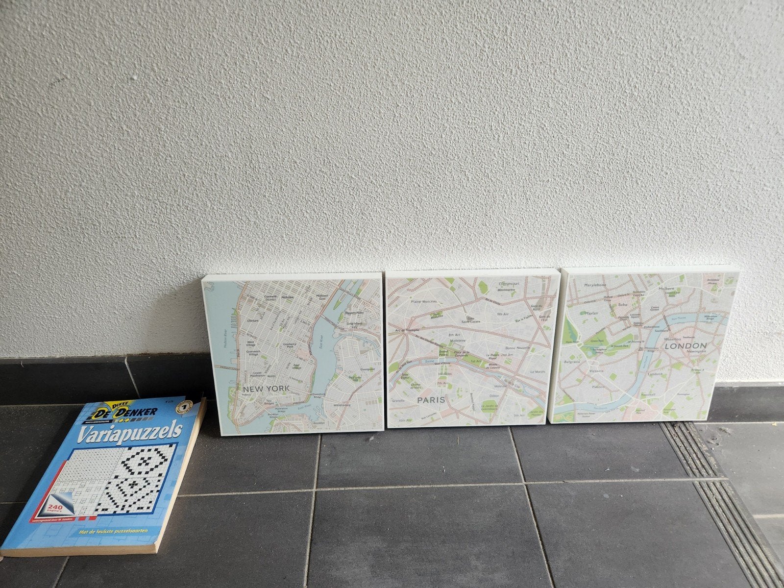 IKEA ingelijste plaquettes - New York, Parijs, Londen, Minder dan 50 cm, Ophalen of Verzenden, 5 – 50, Print