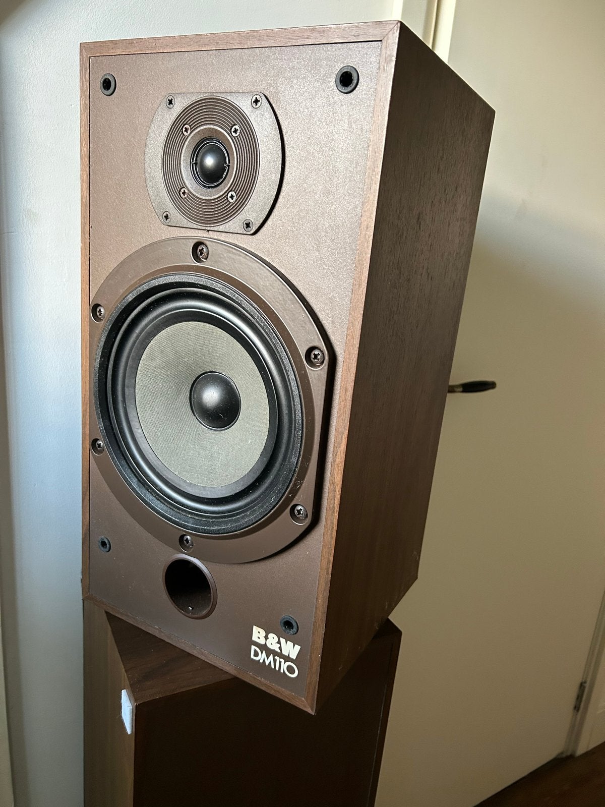 B&W DM110 Boekenplank Luidsprekers - Vintage Geluid, Audio, Tv en Foto, Gebruikt, Ophalen of Verzenden, 60 tot 120 watt, Bowers & Wilkins (B&W)