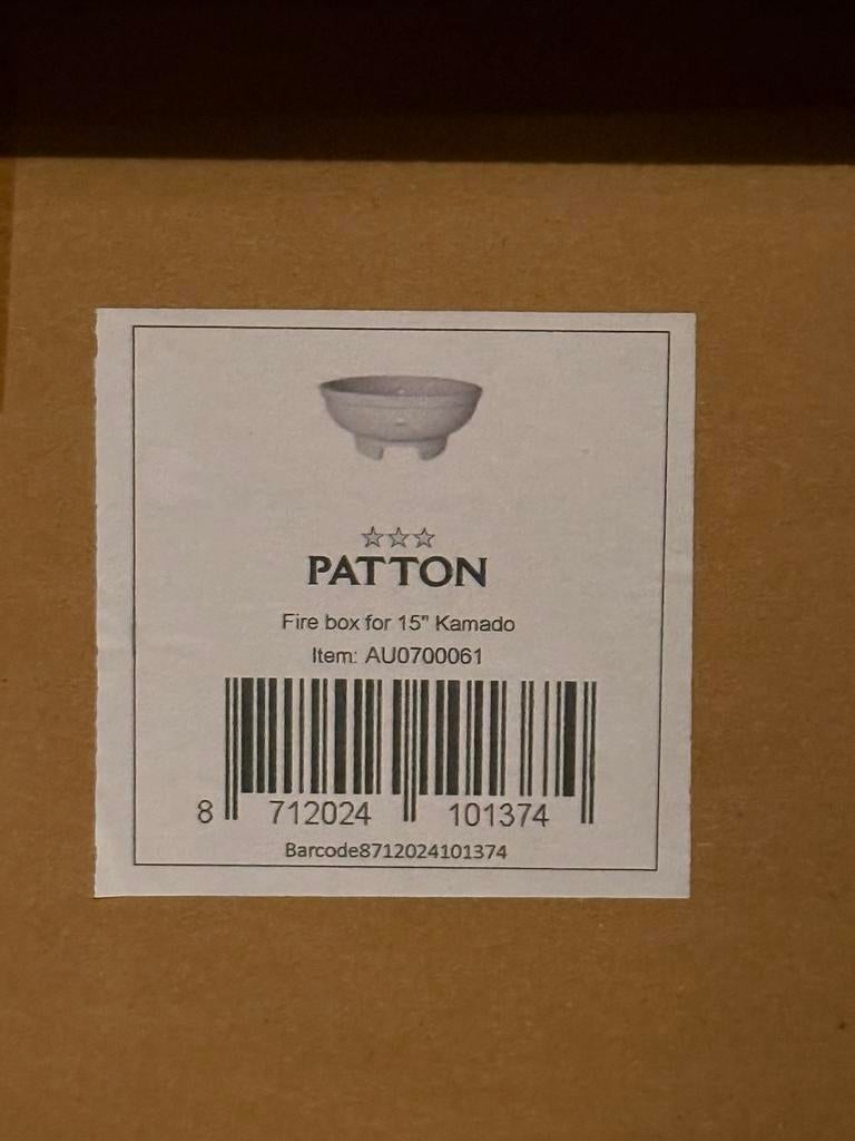 2x Patton Fire Box voor 15” Kamado, Ophalen of Verzenden, Zo goed als nieuw