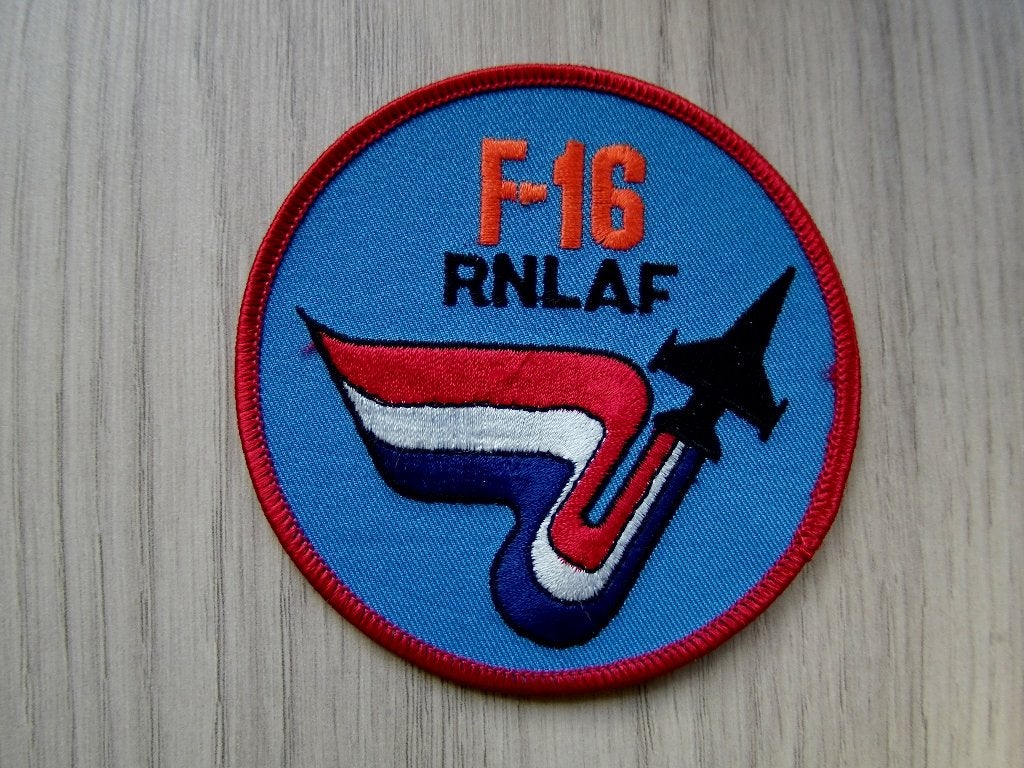 Patch Royal Netherlands Air Force F-16 Fighting Falcon, Verzenden, Luchtmacht, Nederland, Embleem of Badge