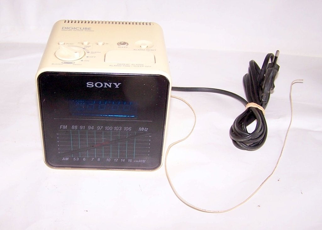 Vintage Sony Digicube wekkerradio. Izgs., Ophalen of Verzenden