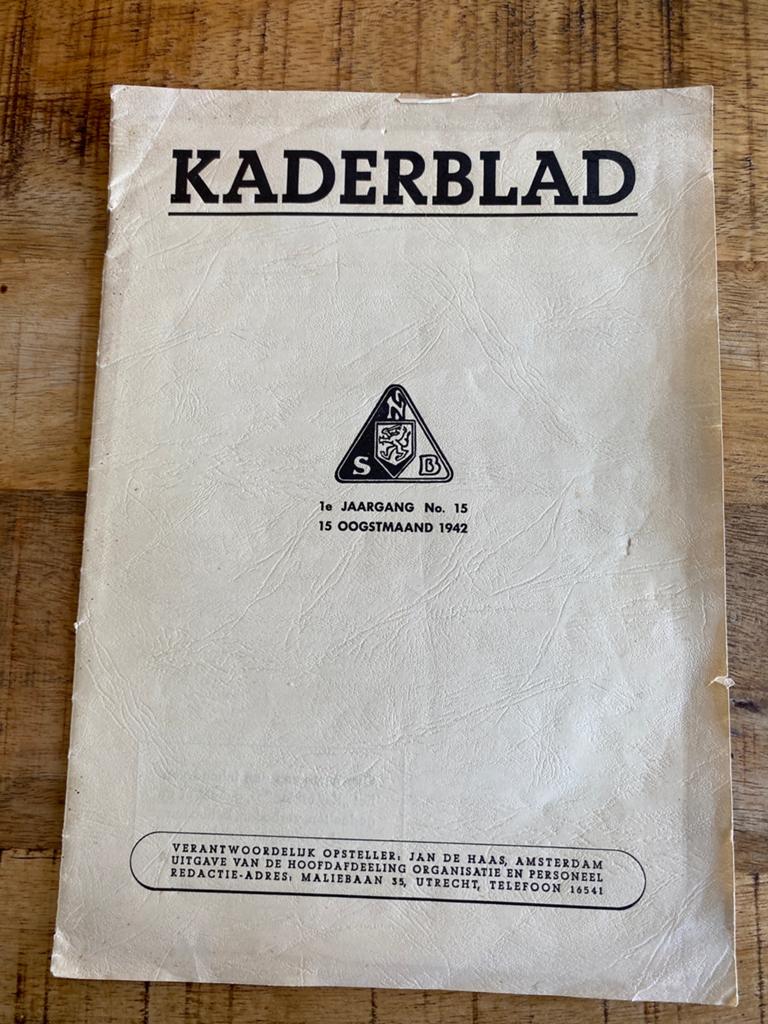 Kaderblad nsb 1942 1e jaargang no15, Ophalen of Verzenden, Overige soorten, Nederland, Boek of Tijdschrift