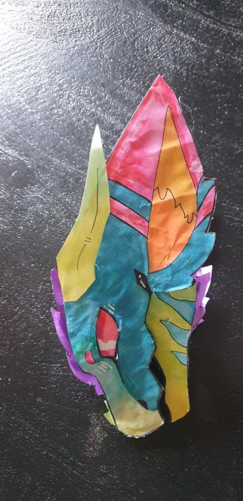 Paperdragon/papieren handdraak puppet, Ophalen of Verzenden