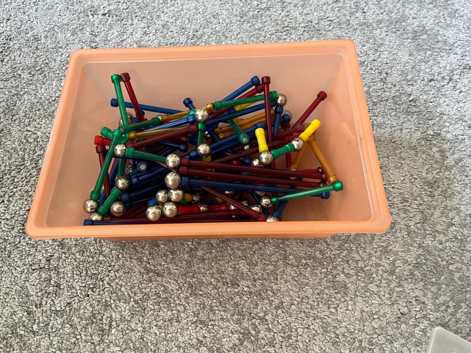 Magneetstaafjes met balletjes, Ophalen of Verzenden, Gebruikt