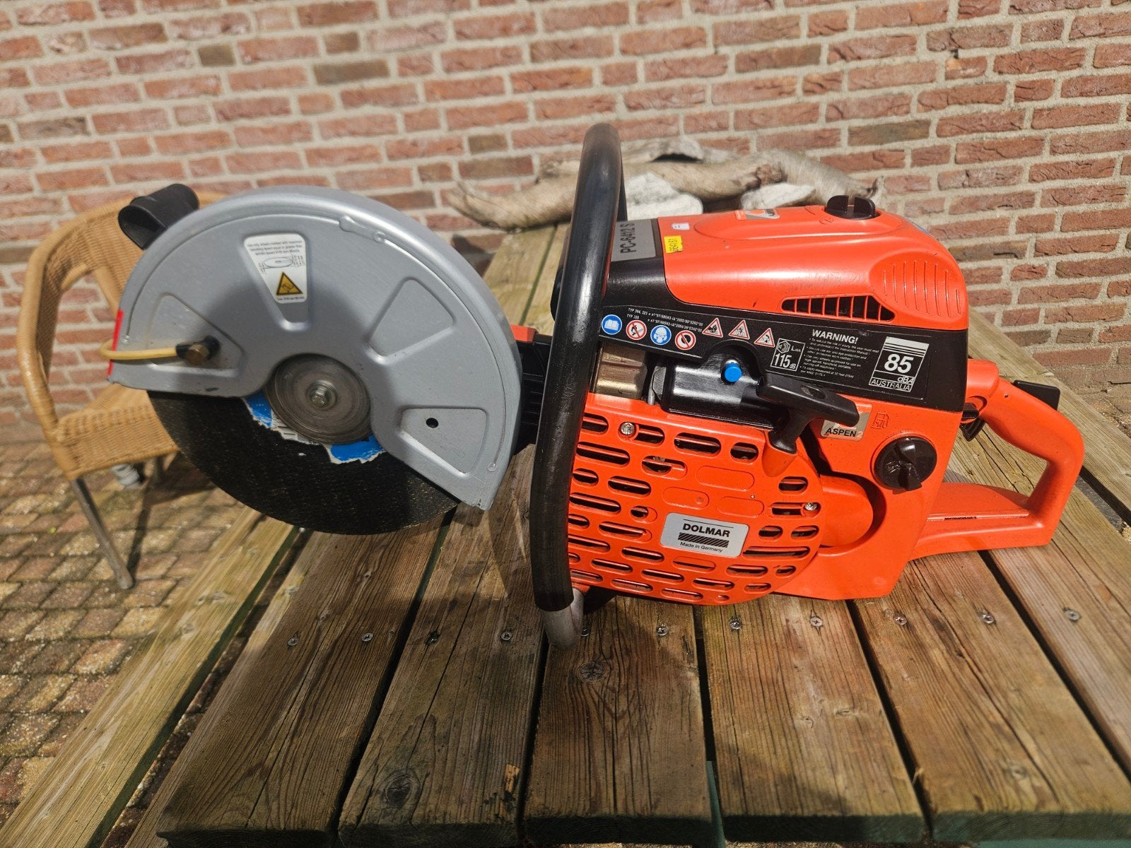 Dolmar bandenzaag PC-6412 S, Doe-het-zelf en Verbouw, Ophalen, 70 mm of meer, Zo goed als nieuw, Afkortzaag