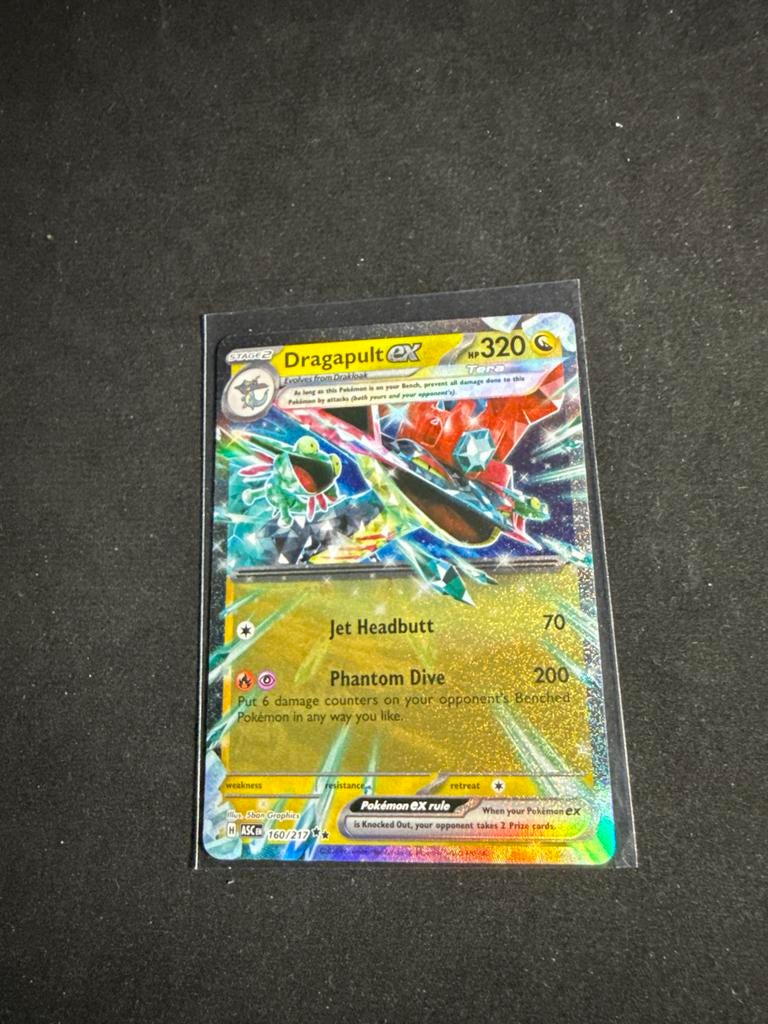 Dragapult ex Pokémon Kaart 160/217 - Nieuwstaat, Verzenden, Nieuw, Losse kaart, Foil
