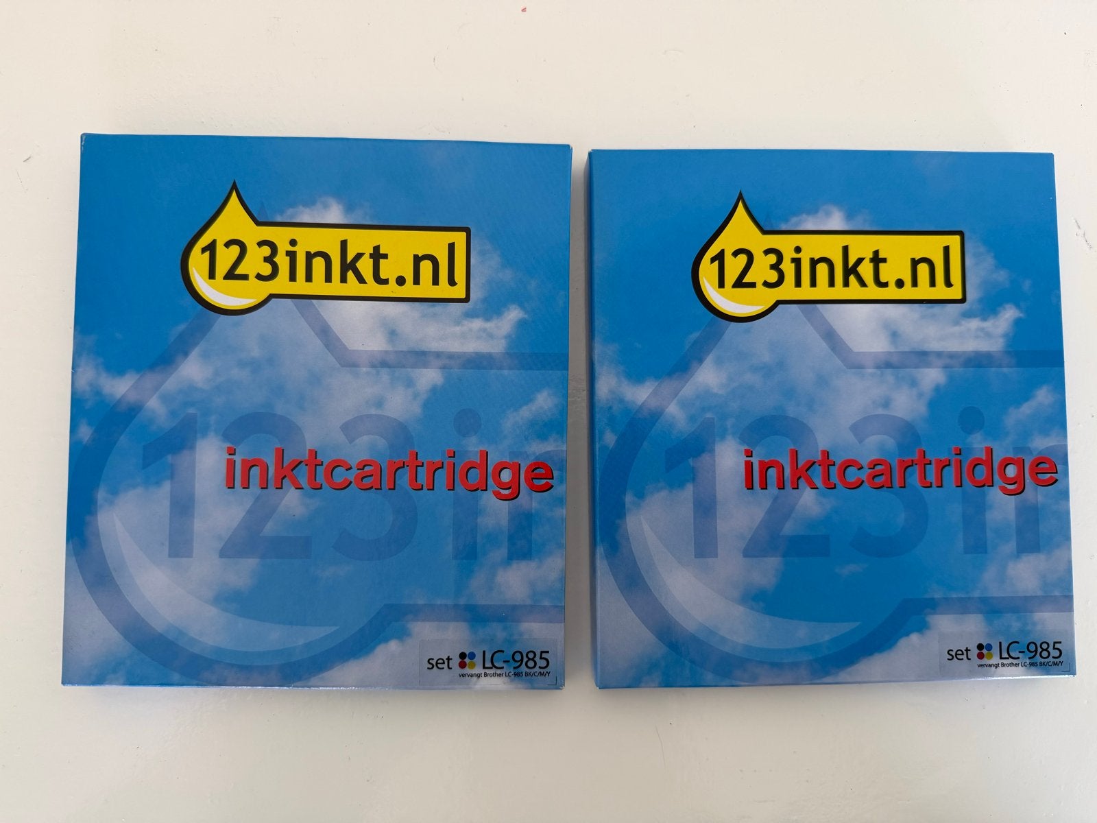 123inkt inktcartridge set LC-985 (2 stuks), Computers en Software, Ophalen of Verzenden, Nieuw, Cartridge