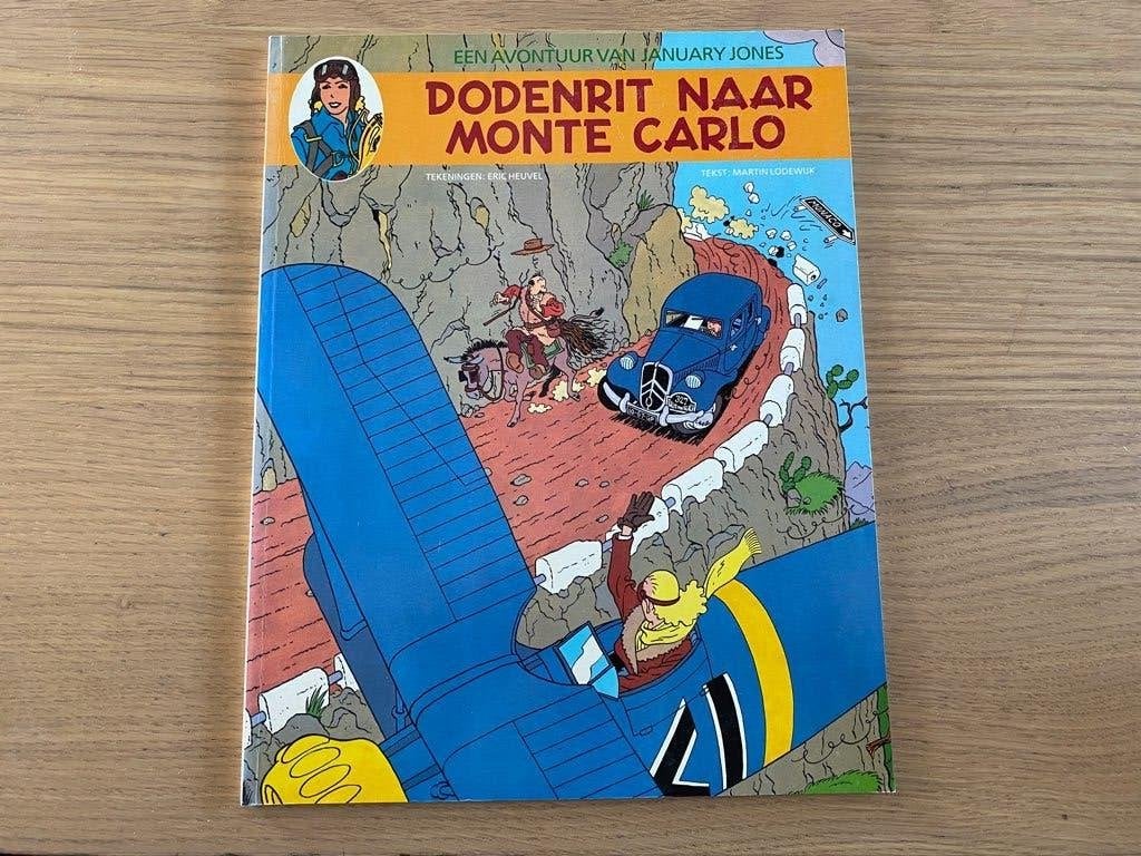 January Jones - 1 Dodenrit naar Monte Carlo, Eén stripboek, Ophalen of Verzenden, Zo goed als nieuw
