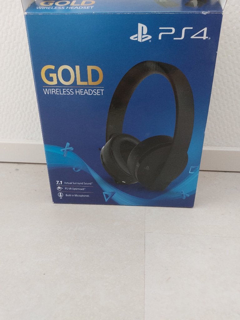 Ps4 gold headset, Computers en Software, Headsets, Gebruikt, Verzenden, Draadloos, Sony