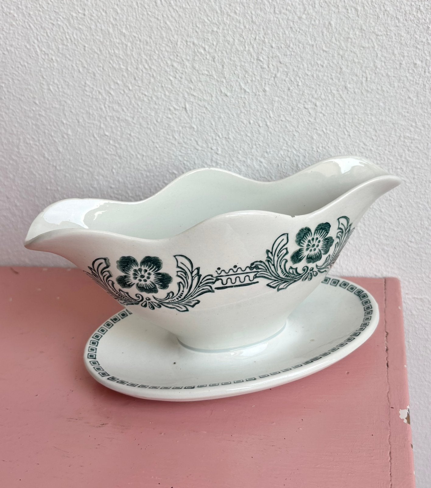 Vintage groene Juskom, Ophalen