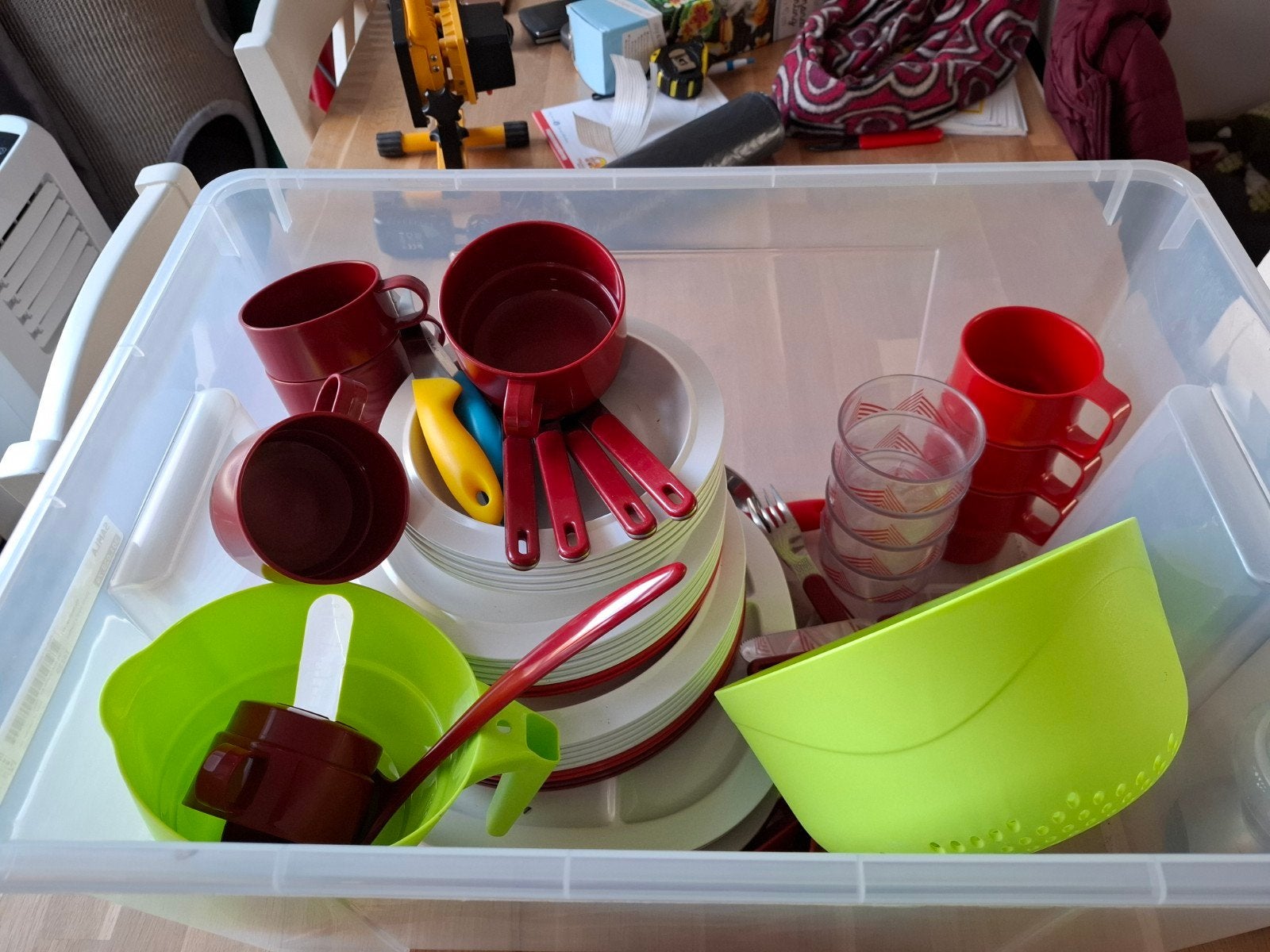 Mepal campingservies en bestekset, Ophalen, Gebruikt