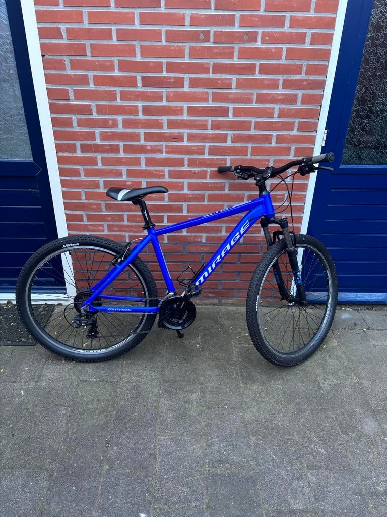 Altec Mirage Mountainbike - Blauw, Shimano Tourney, Gebruikt, Hardtail, Heren, Trommelrem