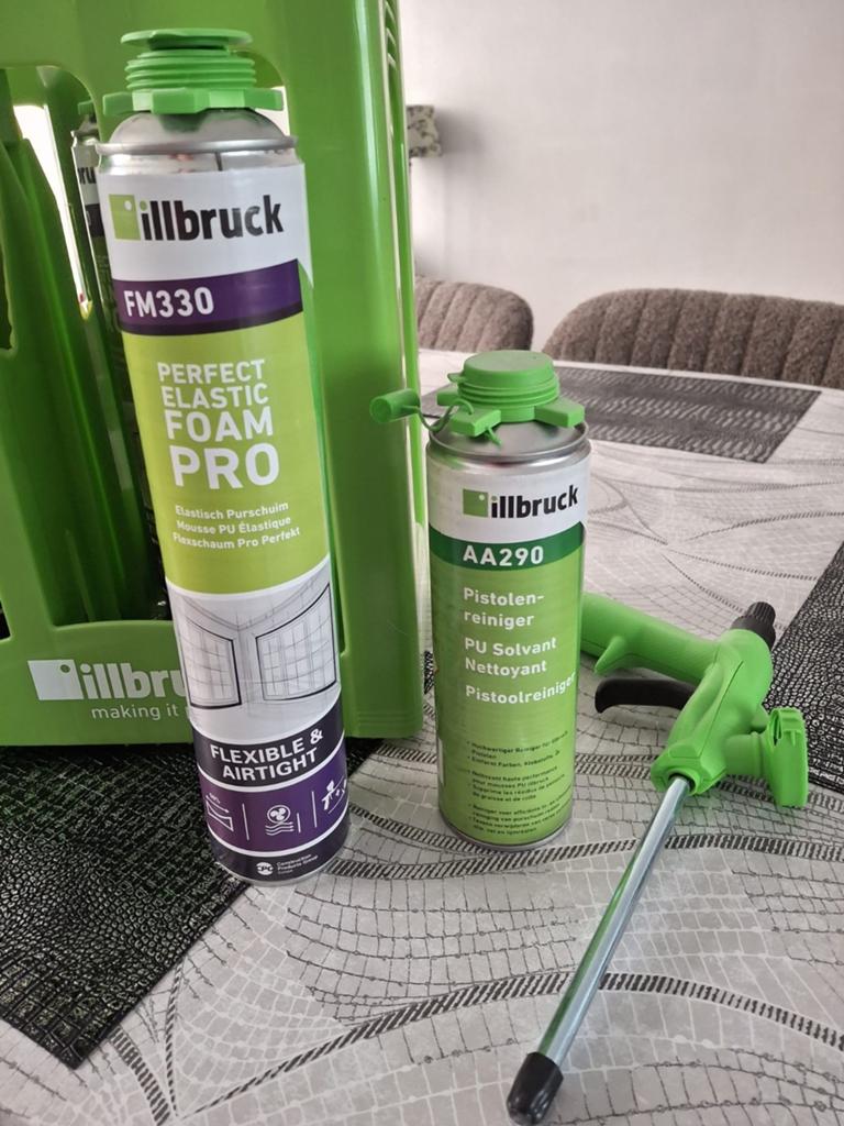 Illbruck FM330 Perfect Elastic Foam Pro & AA290 Pistoolreini, Doe-het-zelf en Verbouw, Ophalen, Nieuw