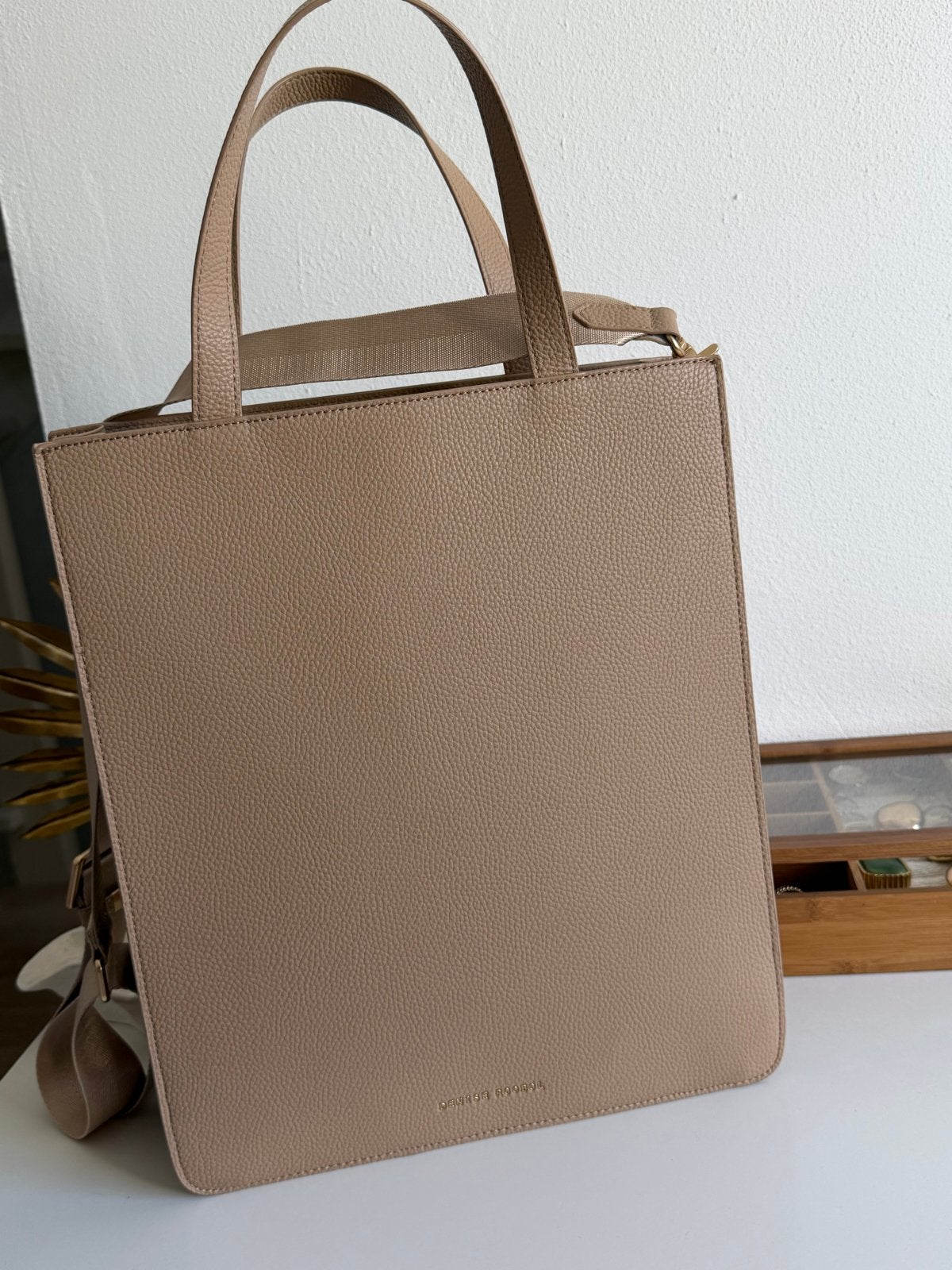 Denise Roobol laptoptas - Zo goed als nieuw, Beige, 15 inch, Ophalen of Verzenden, Zo goed als nieuw