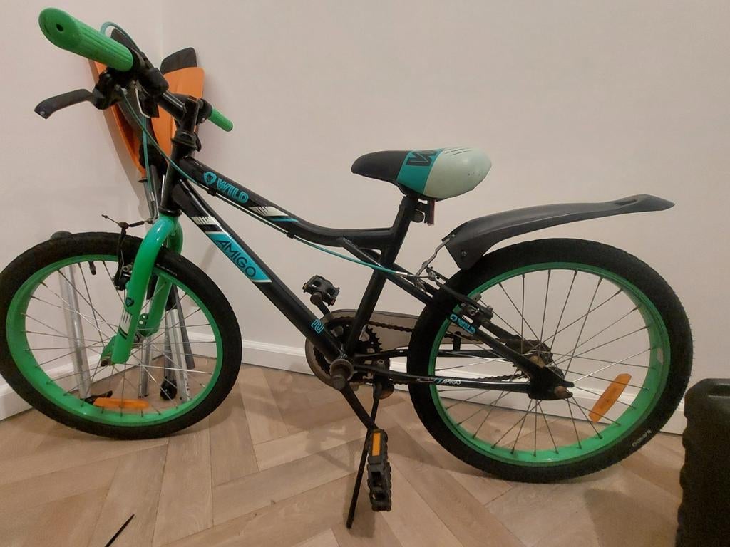 Amigo Kinderfiets 20 inch Groen/Zwart, Fietsen en Brommers, Fietsen | Kinderfietsjes, Ophalen, Gebruikt, 20 inch of meer, Amigo