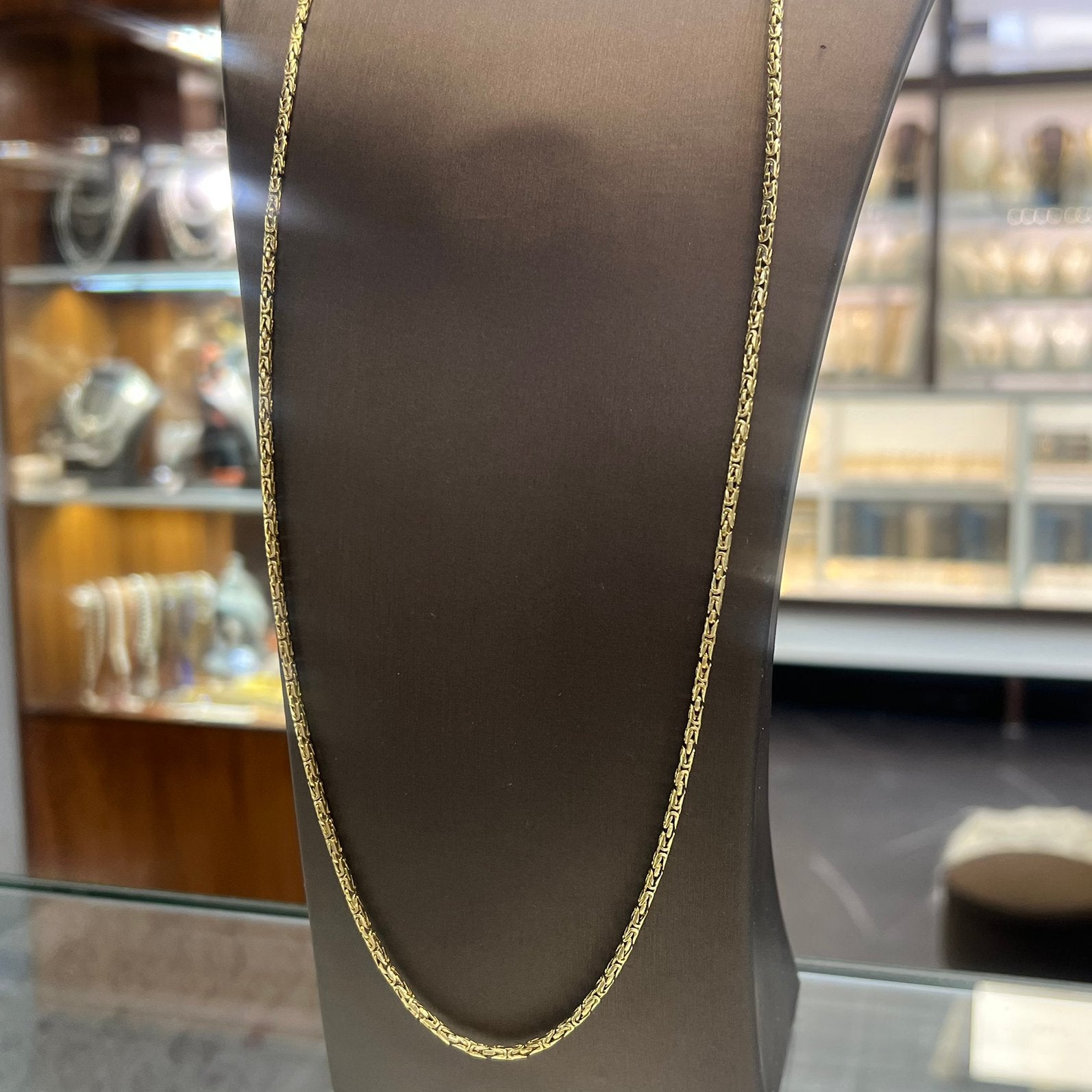 14k gouden koningsketting massief goud 23,5 gram, Sieraden, Tassen en Uiterlijk, Kettingen, Ophalen of Verzenden, Zo goed als nieuw