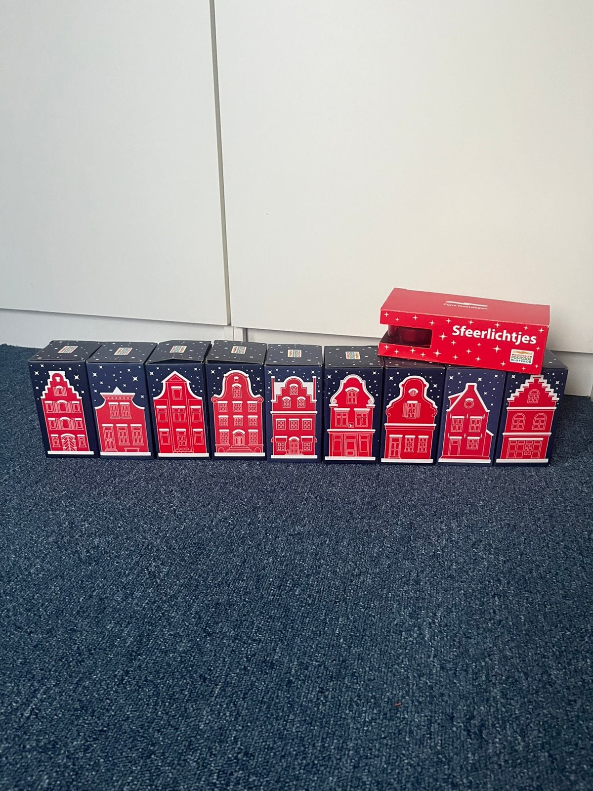 Kersthuisjes AH postcodeloterij complete set, Diversen, Ophalen of Verzenden, Zo goed als nieuw