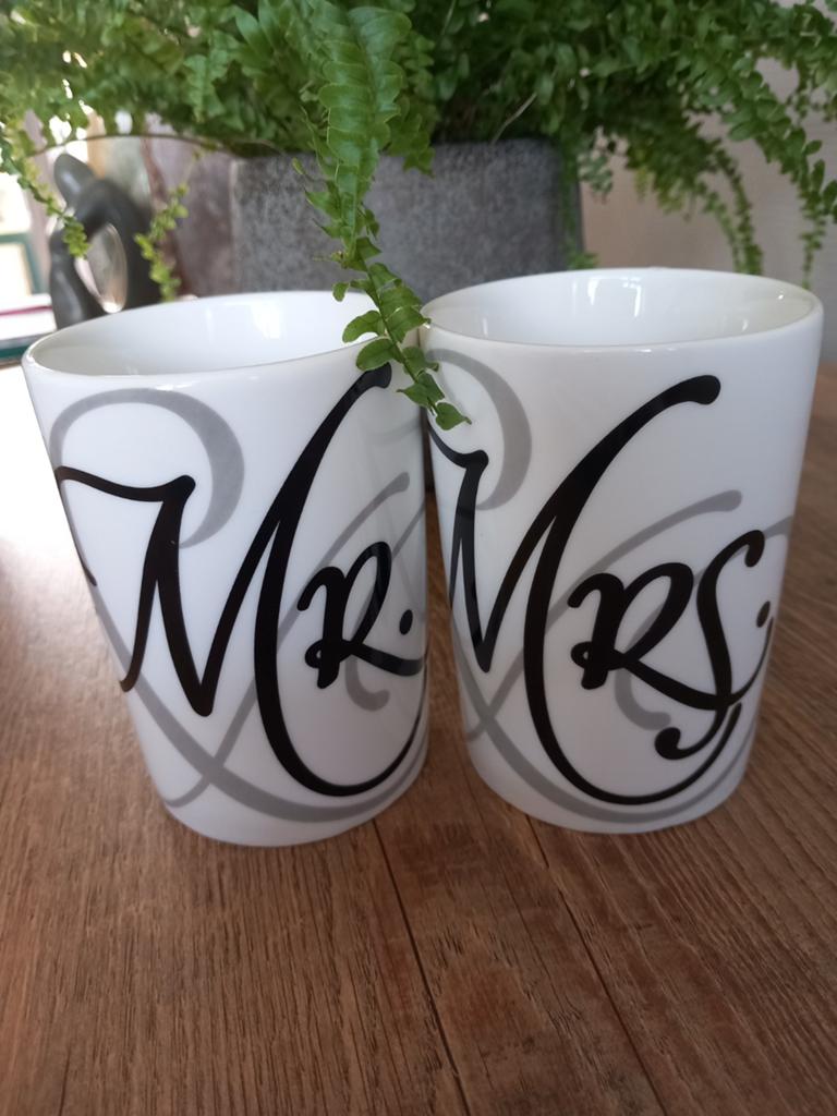 Nieuwe Vintage Riviera Maison Mr& Mrs Mokken# Zware kwalitei, Huis en Inrichting, Keuken | Servies, Ophalen of Verzenden, Nieuw