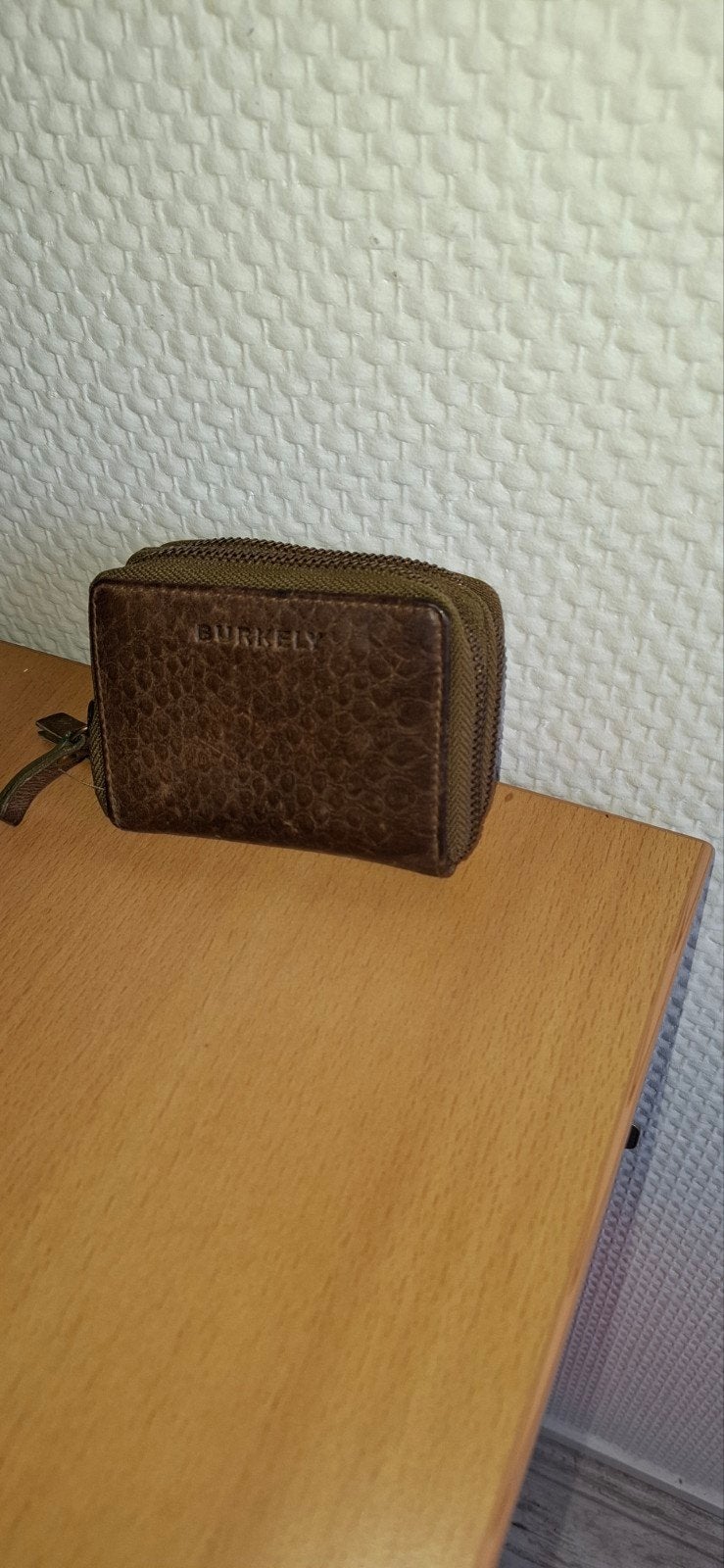 Burkeley portemonnee, Overige merken, Gebruikt, Bruin, Ophalen of Verzenden