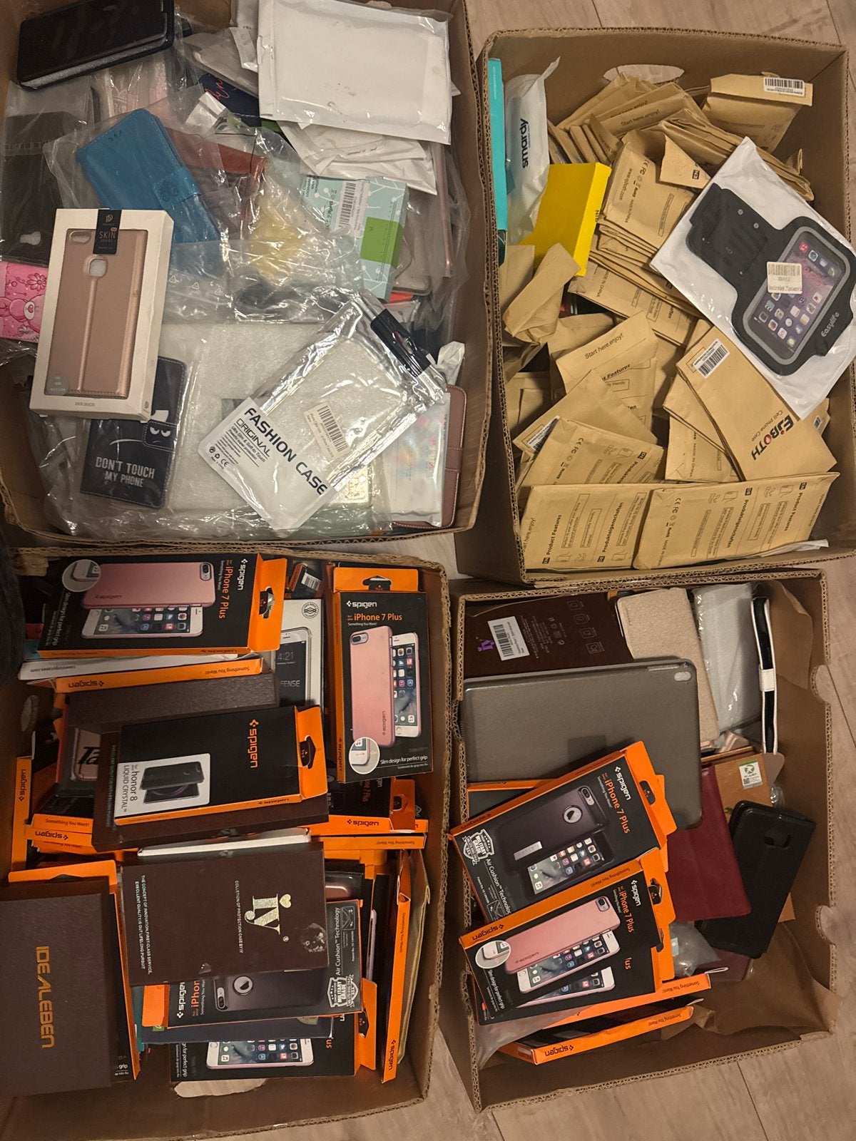 Grote partij telefoon hoesjes - Nieuw in verpakking, Telecommunicatie, Kunststof, IPhone 7 Plus, Nieuw, Hoesje of Tasje