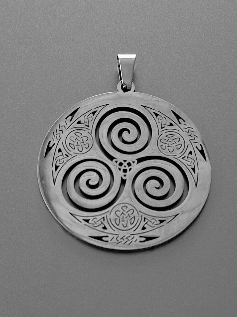 Keltische Triskele Hanger, Verzenden, Nieuw, Zilver, Overige materialen