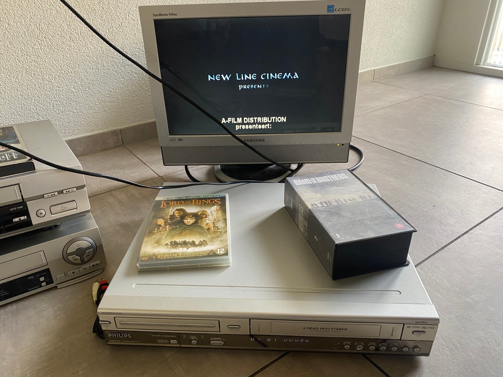 Philips combinatie VHS DVD speler DVDR3320V, Ophalen of Verzenden, Gebruikt, VHS-speler of -recorder