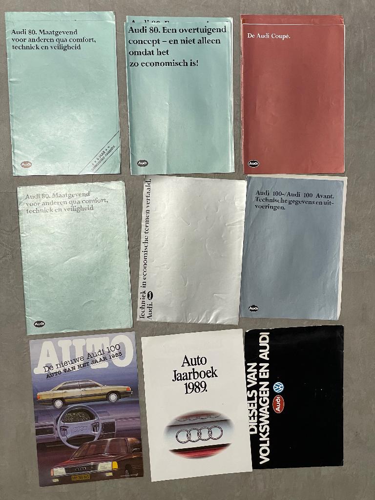 Audi Folders, Verzenden, Gelezen, Audi