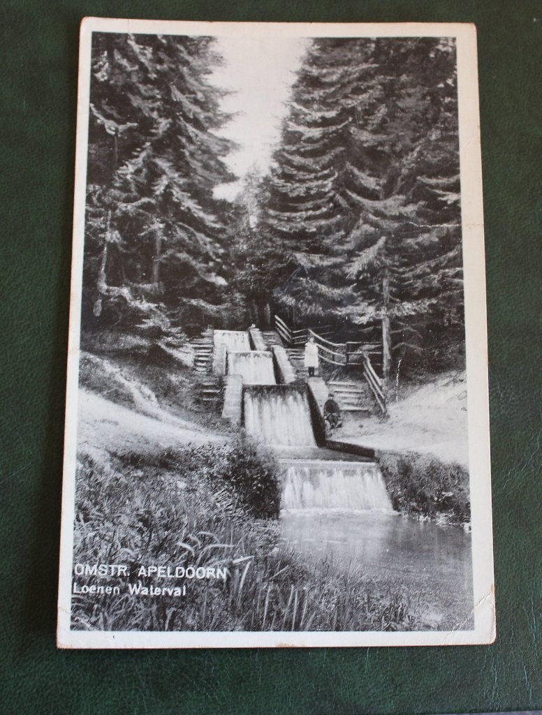 ansichtkaart van Apeldoorn ( Loenen waterval ), Ophalen of Verzenden, 1920 tot 1940, Gelopen, Gelderland