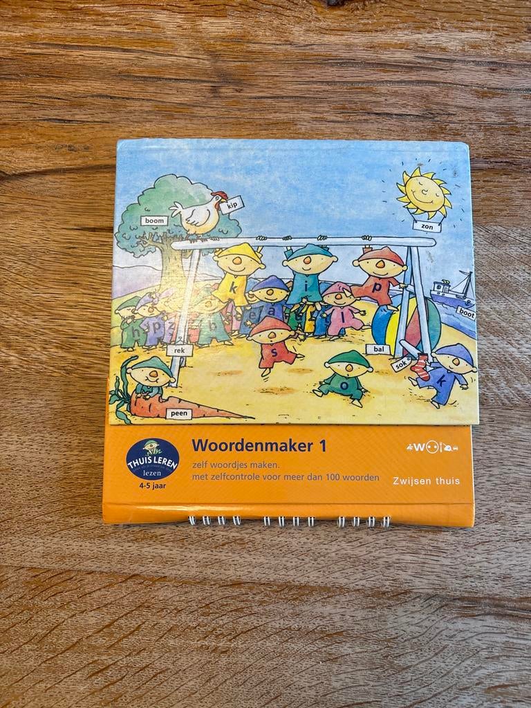 Woordenmaker 1 - Zwijsen Thuis Leren (4-5 jaar), Kinderen en Baby's, Speelgoed | Educatief en Creatief, Ophalen of Verzenden, Gebruikt