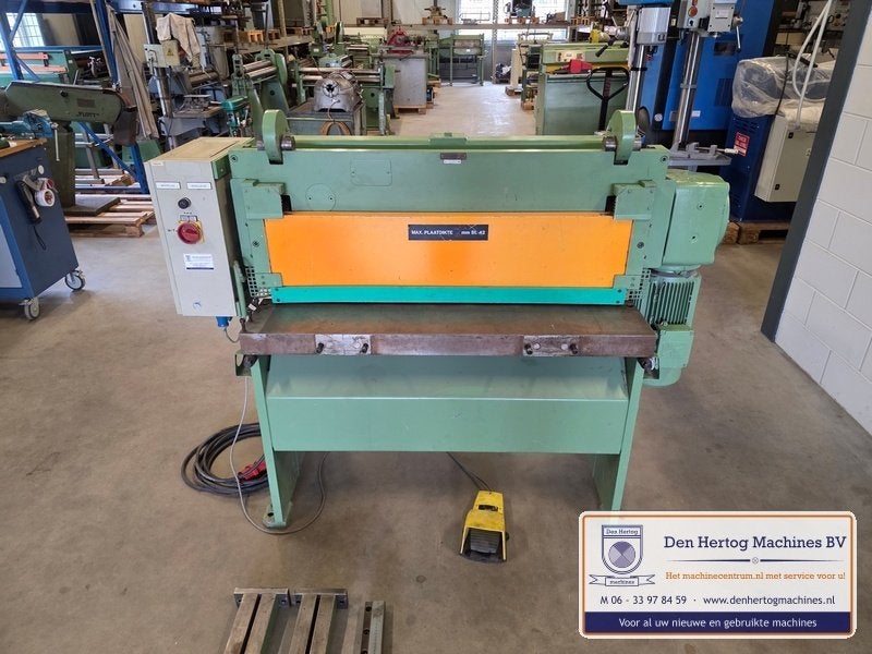 DMF compactschaar stil in gebruikt 1100x4mm plaatschaar 400V, Ophalen, Gebruikt