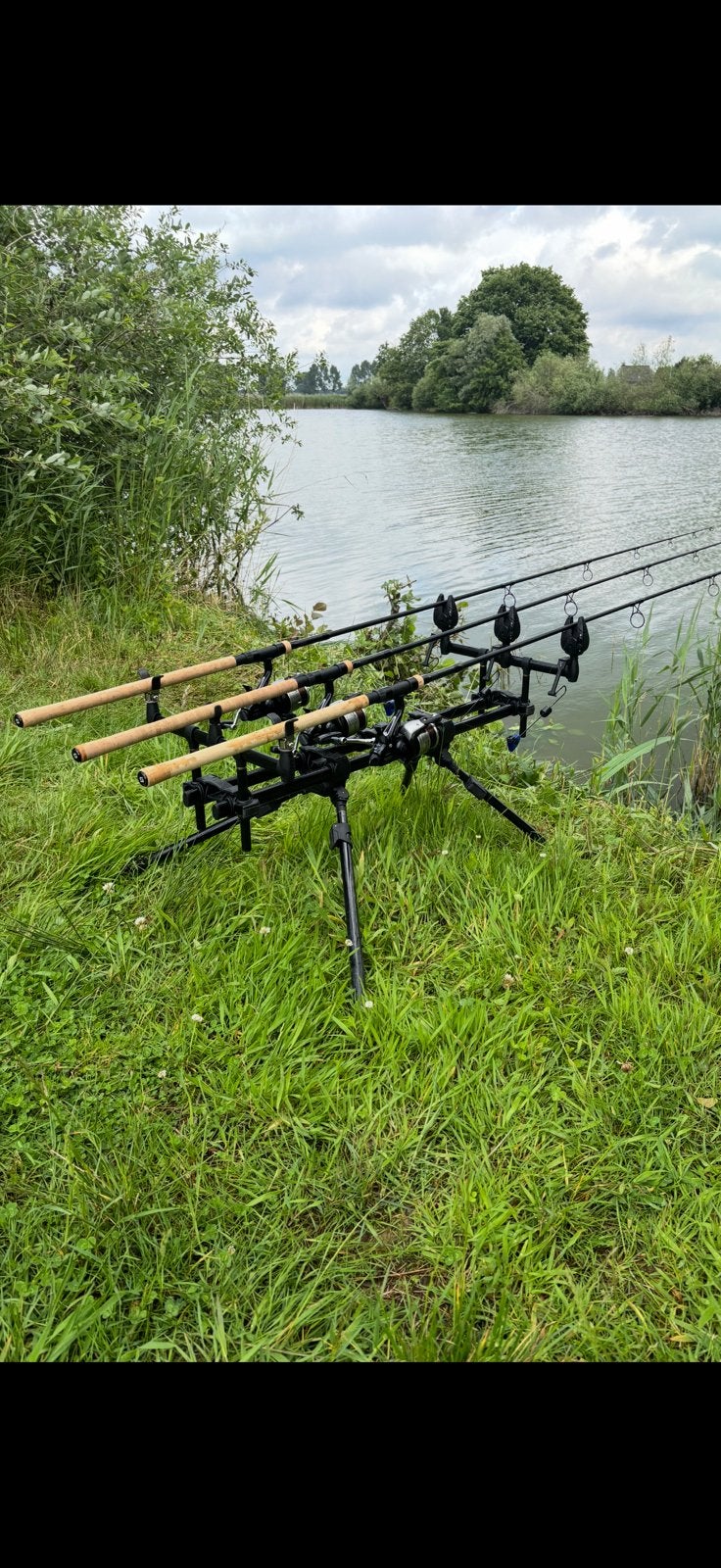 Complete 3 rod karperset! Fox shimano sonic compleet, Ophalen, Zo goed als nieuw, Complete set