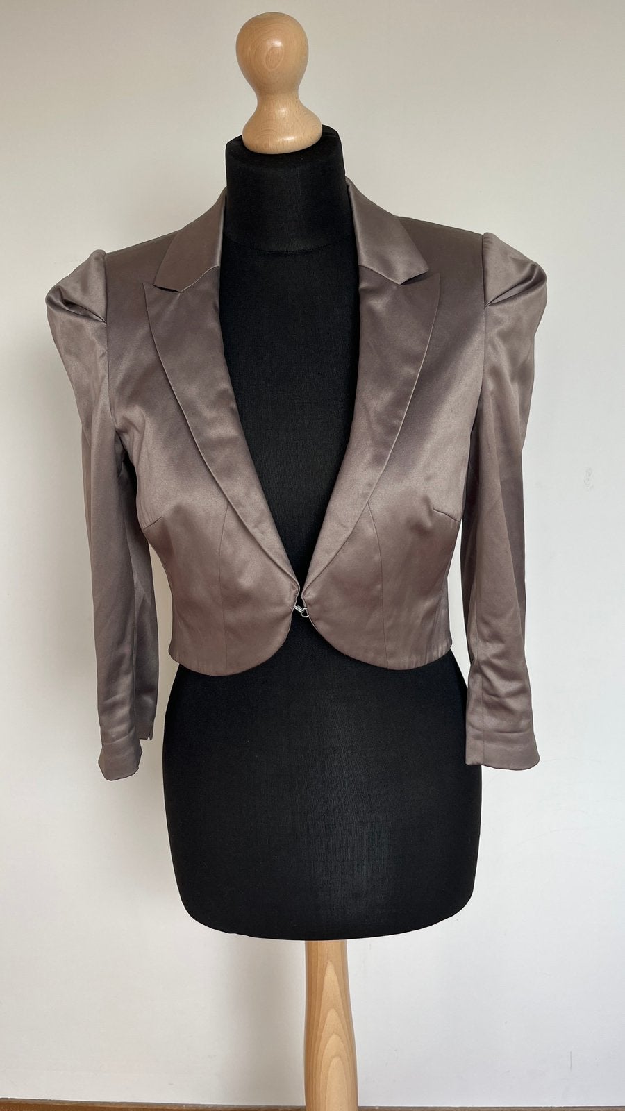 Korte blazer - bronskleurig - maat 36, Ophalen of Verzenden, Zo goed als nieuw, Jasje, Maat 36 (S)