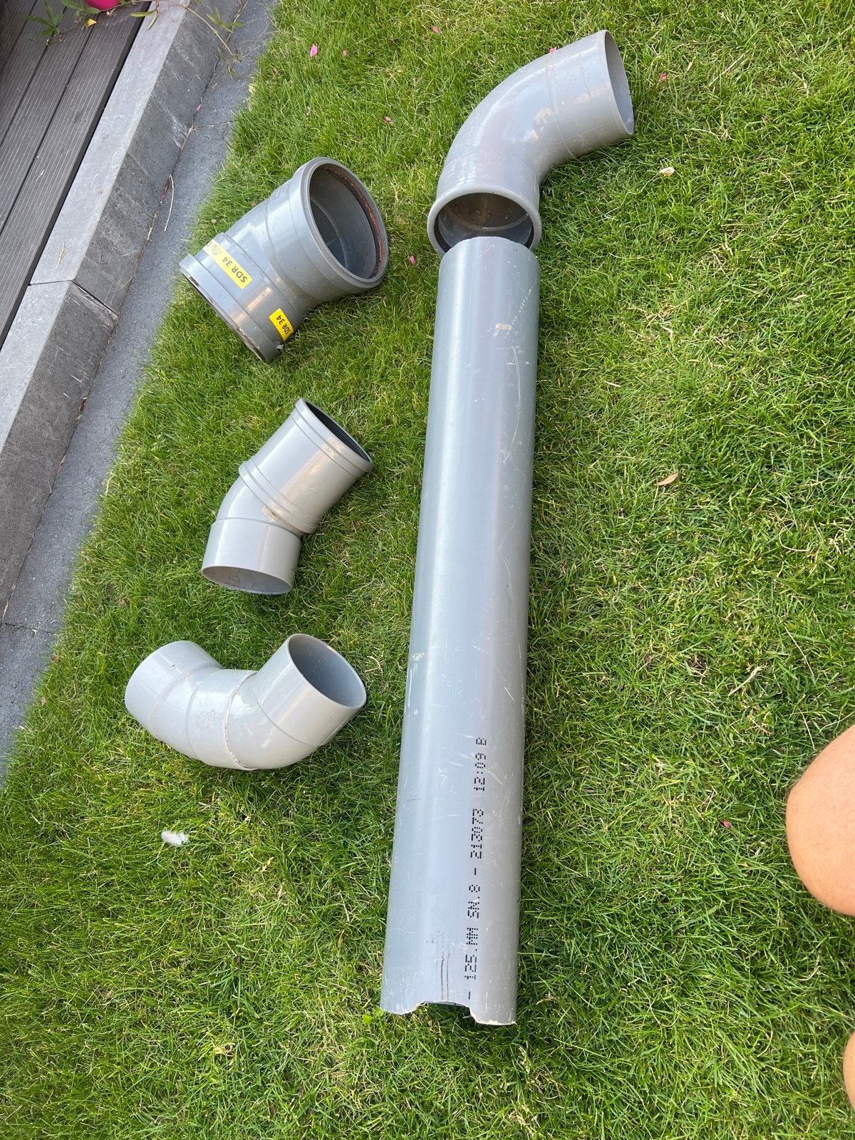 PVC afvoerbuizen en bochten, diverse maten, Doe-het-zelf en Verbouw, Buizen en Afvoer, Ophalen, Afvoer, Gebruikt, Pvc