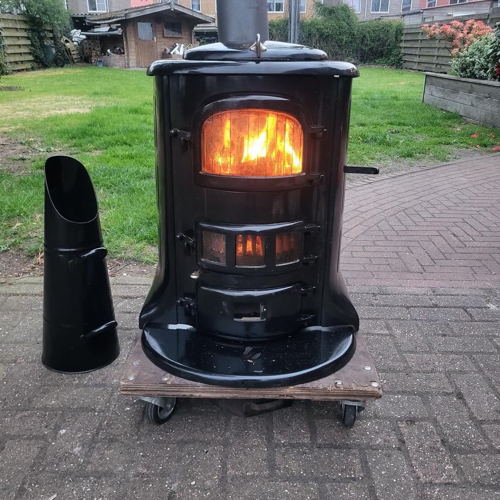 Perfecht brandende Becking en Bongers houtkachel izgs!, Huis en Inrichting, Kachels, Gebruikt, Houtkachel, Ophalen of Verzenden