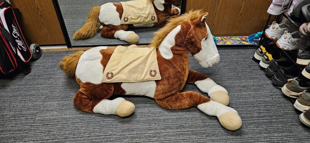 Pleykids Grote Paardenknuffel - 1 Meter Lang, Kinderen en Baby's, Speelgoed | Knuffels en Pluche, Ophalen, Paard, Overige merken