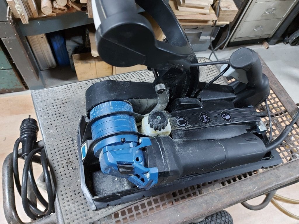 Trumpf zaagmachine met accessoires voor sandwichpanelen, Doe-het-zelf en Verbouw, 70 mm of meer, Overige typen, Ophalen of Verzenden