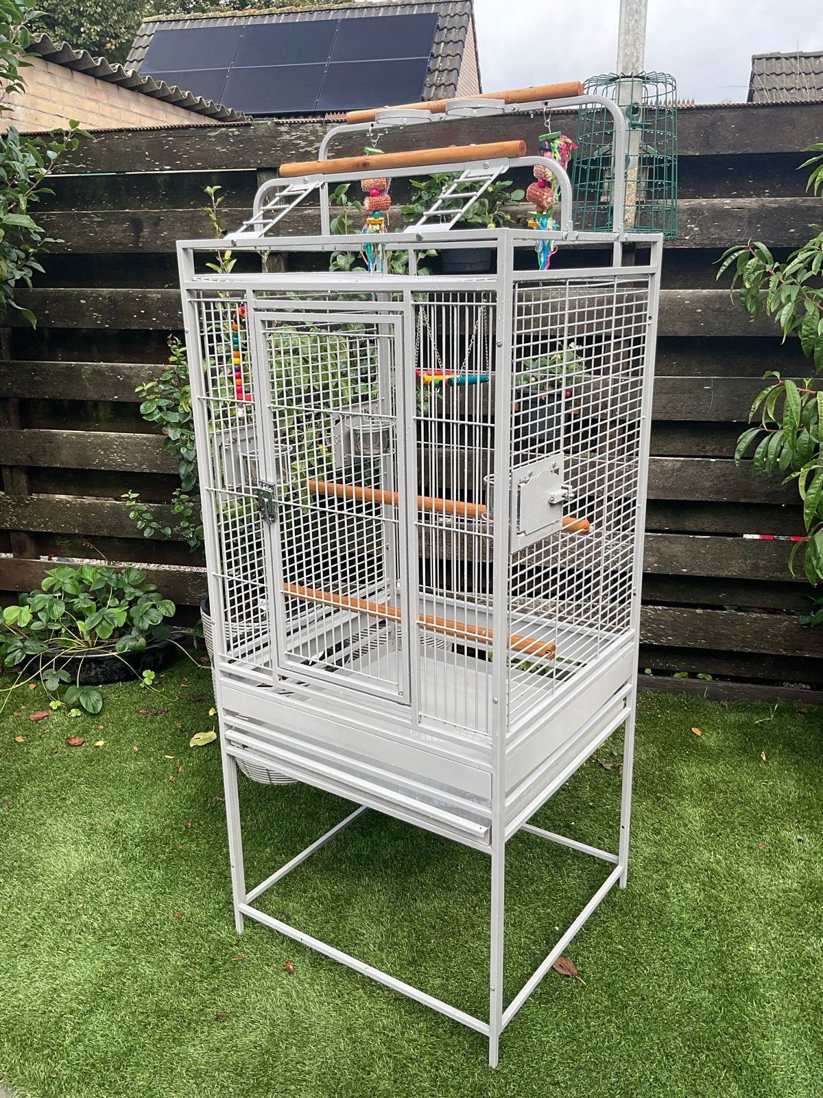 Vogelkooi (Parkiet, Lori), Dieren en Toebehoren, Ophalen, Zo goed als nieuw, Metaal, Vogelkooi