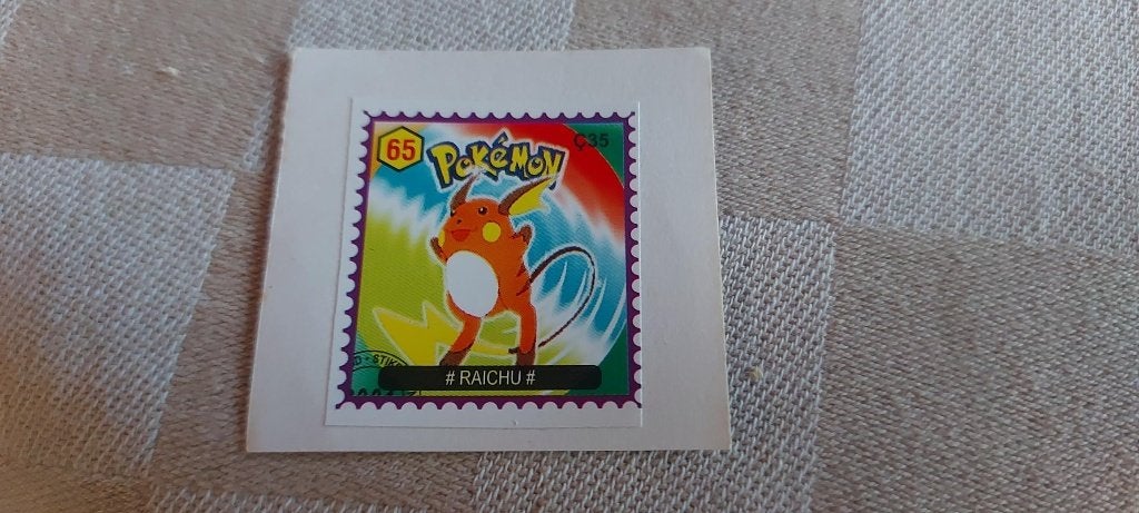 pokemon postzegel zeldzaam Raichu, Ophalen of Verzenden, Nieuw, Overige typen