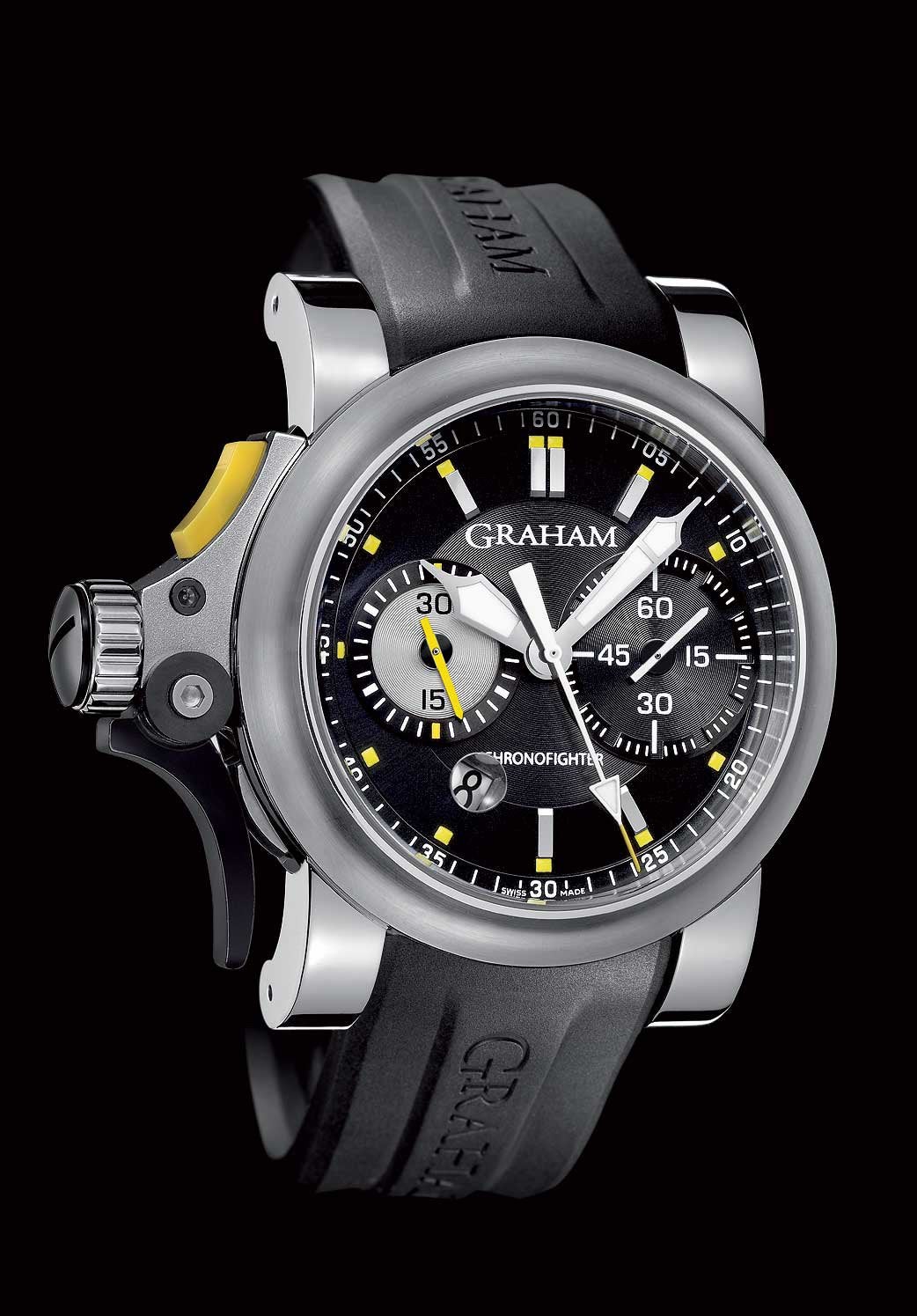 Graham Chronofighter Trigger 256 Fullset + Factuur, Overige merken, Overige materialen, Polshorloge, Overige materialen