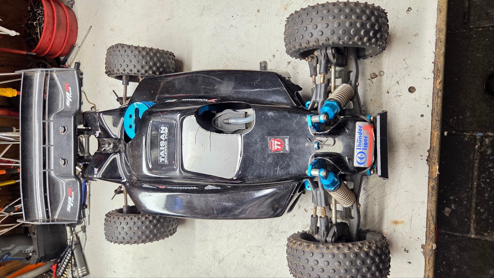 Te koop leuke thunder tiger, Gebruikt, Auto offroad, Ophalen of Verzenden, Schaal 1:8